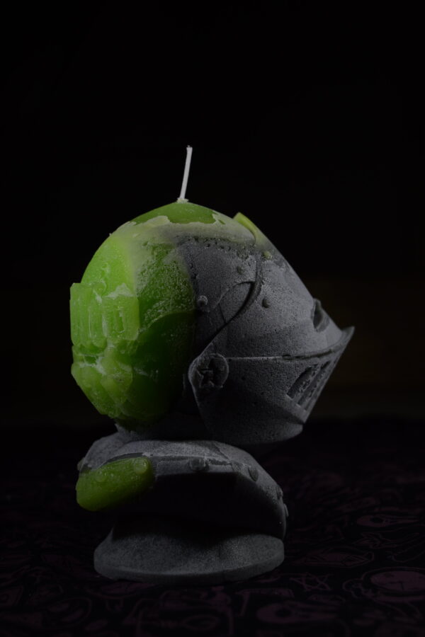 GOBLINHEAD RADIOACTIVE KNIGHT CANDLE
