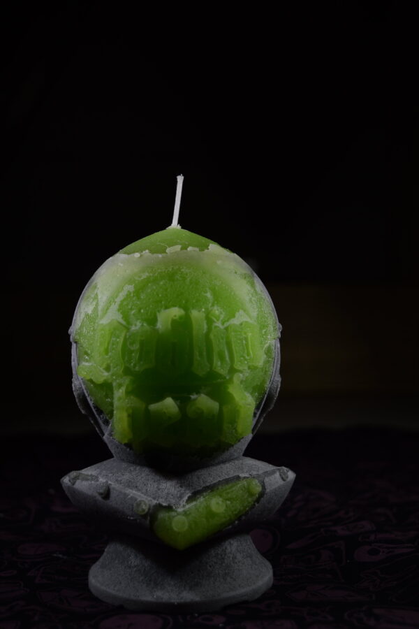 GOBLINHEAD RADIOACTIVE KNIGHT CANDLE