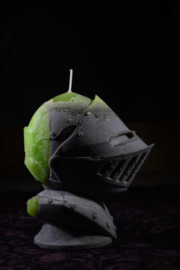 GOBLINHEAD RADIOACTIVE KNIGHT CANDLE