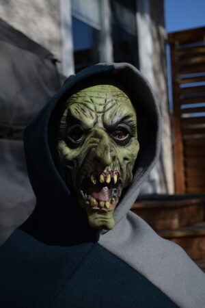 GOBLINHEAD VIKING HOOD TEAL/GREY