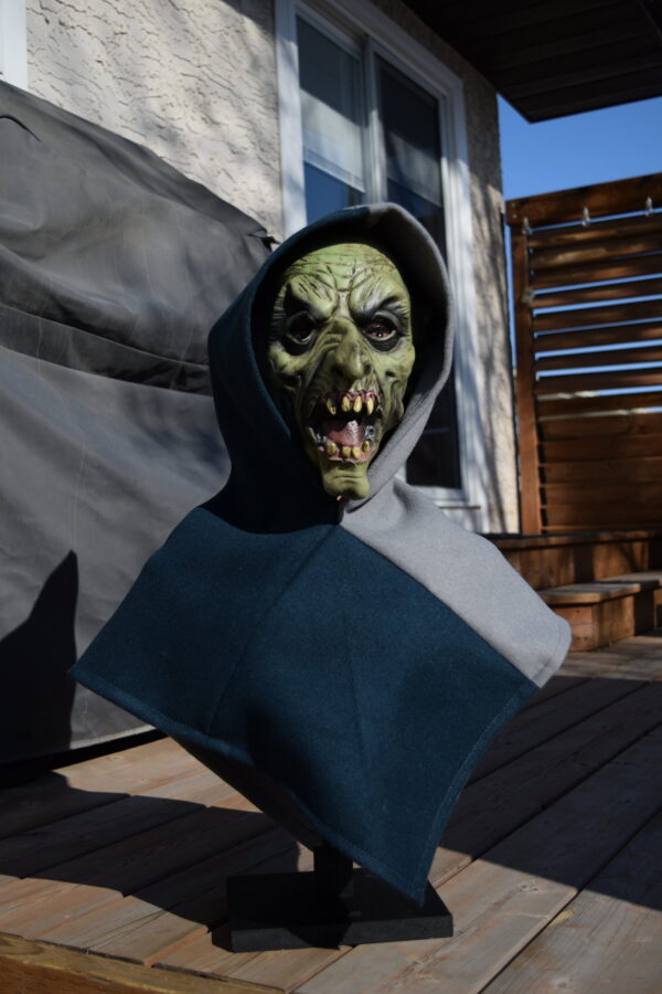 GOBLINHEAD VIKING HOOD TEAL/GREY